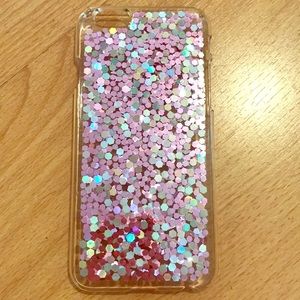 Pink glitter phone case (holo)